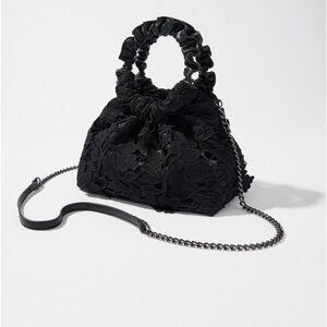 Chico’s‎ Embroidered Lace Black Crossbody Handbag